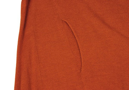HIROKO KOSHINO Cashmere Blend V-Neck Dress Brick Size 38