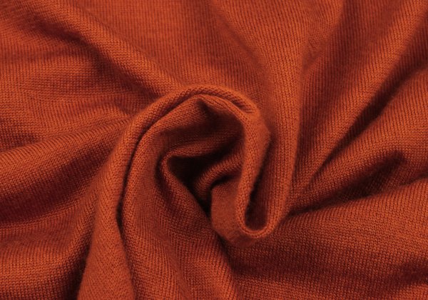HIROKO KOSHINO Cashmere Blend V-Neck Dress Brick Size 38