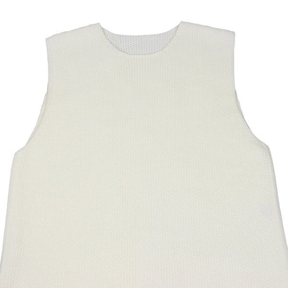 HOMME PLISSE ISSEY MIYAKE 25AW Rustic Knit Vest White Size F