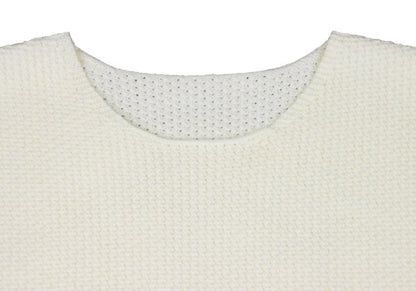HOMME PLISSE ISSEY MIYAKE 25AW Rustic Knit Vest White Size F