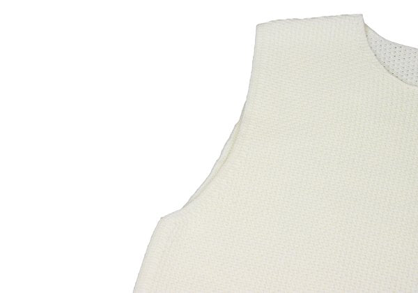 HOMME PLISSE ISSEY MIYAKE 25AW Rustic Knit Vest White Size F