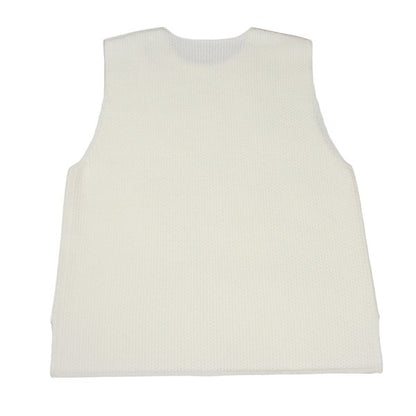 HOMME PLISSE ISSEY MIYAKE 25AW Rustic Knit Vest White Size F