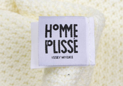 HOMME PLISSE ISSEY MIYAKE 25AW Rustic Knit Vest White Size F