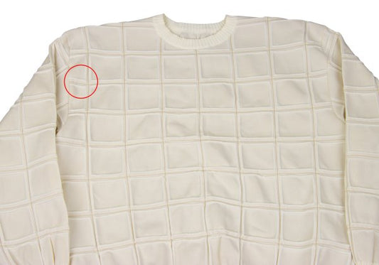 A-POC ABLE ISSEY MIYAKE TYPE-K Grid Design Knit Ivory Size 1