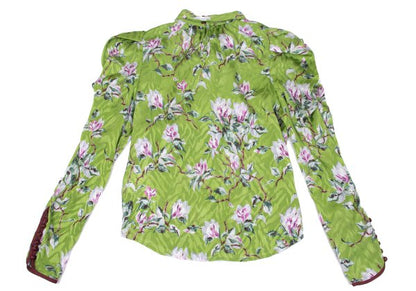 KEITA MARUYAMA x LILY BROWN Floral Blouse Green Size F