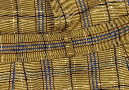 EPOCA Check Belted Wrap Skirt Yellow Size 38