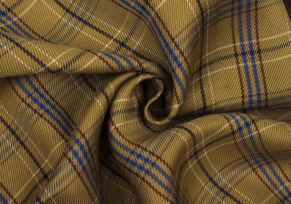 EPOCA Check Belted Wrap Skirt Yellow Size 38