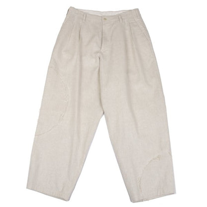 S'YTE 25SS Circle Patch Linen Cotton Pants Ivory Size 2