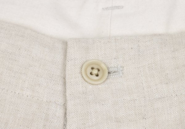 S'YTE 25SS Circle Patch Linen Cotton Pants Ivory Size 2