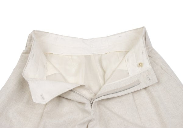 S'YTE 25SS Circle Patch Linen Cotton Pants Ivory Size 2