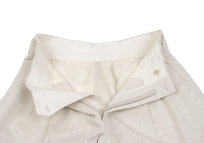 S'YTE 25SS Circle Patch Linen Cotton Pants Ivory Size 2