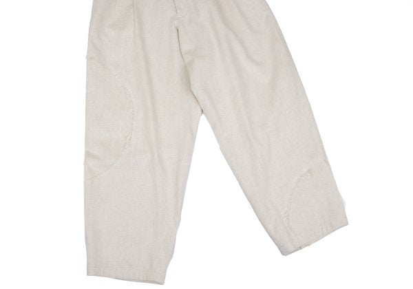 S'YTE 25SS Circle Patch Linen Cotton Pants Ivory Size 2