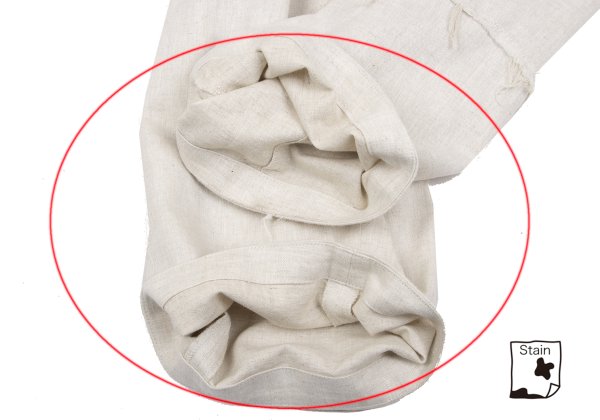 S'YTE 25SS Circle Patch Linen Cotton Pants Ivory Size 2