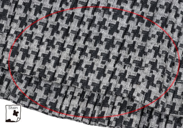 PLEATS PLEASE Pleated Houndstooth Jacket Gray Size 4