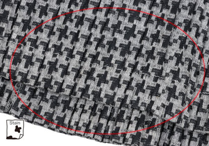 PLEATS PLEASE Pleated Houndstooth Jacket Gray Size 4