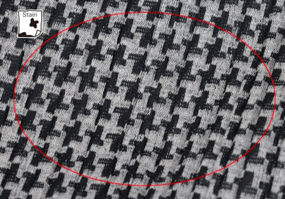 PLEATS PLEASE Pleated Houndstooth Jacket Gray Size 4