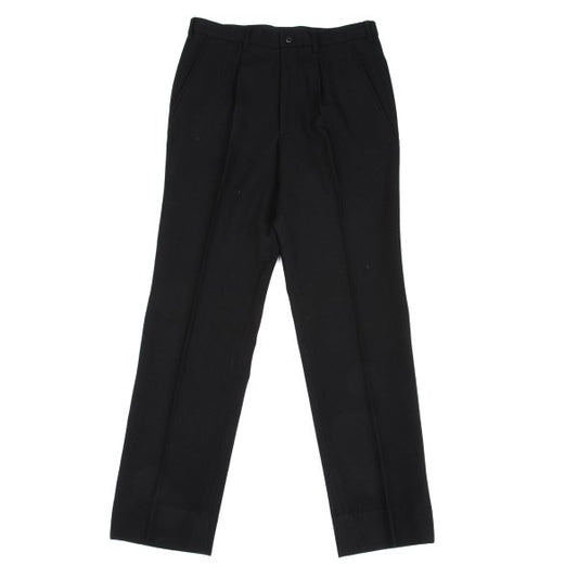 Yohji Yamamoto POUR HOMME Black Wool Tuck Pants Size 3