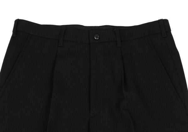 Yohji Yamamoto POUR HOMME Black Wool Tuck Pants Size 3