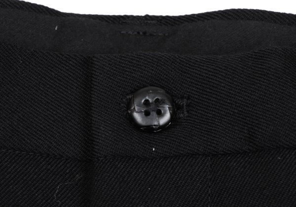 Yohji Yamamoto POUR HOMME Black Wool Tuck Pants Size 3