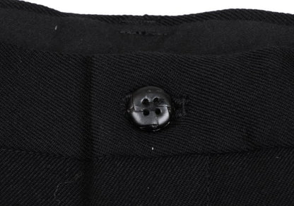 Yohji Yamamoto POUR HOMME Black Wool Tuck Pants Size 3