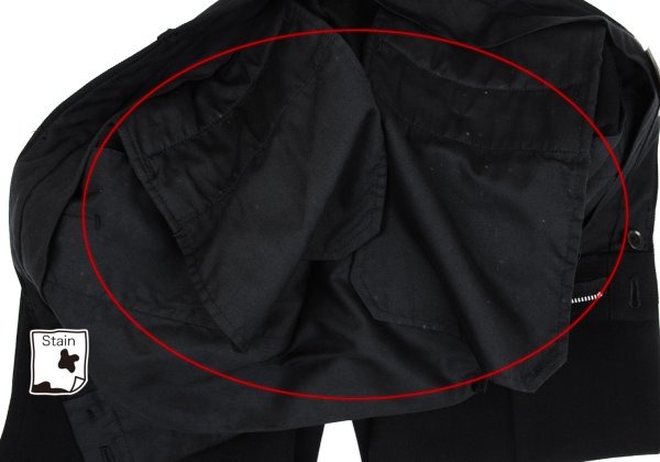 Yohji Yamamoto POUR HOMME Black Wool Tuck Pants Size 3