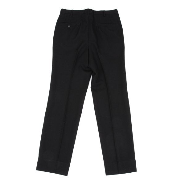 Yohji Yamamoto POUR HOMME Black Wool Tuck Pants Size 3