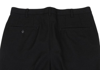 Yohji Yamamoto POUR HOMME Black Wool Tuck Pants Size 3