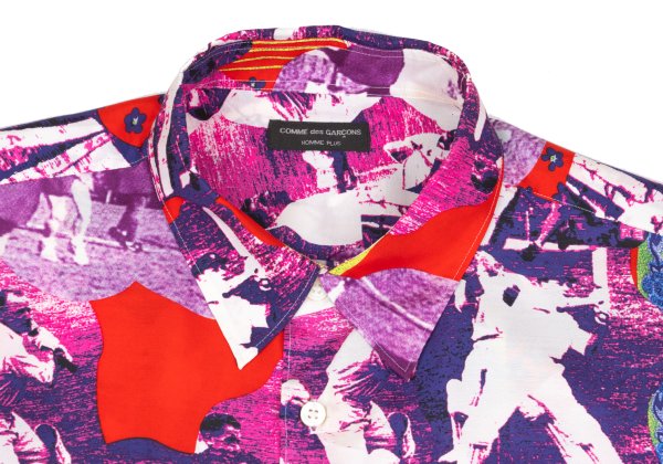 COMME des GARCONS HOMME PLUS Silk Graphic Shirt Multi Size M