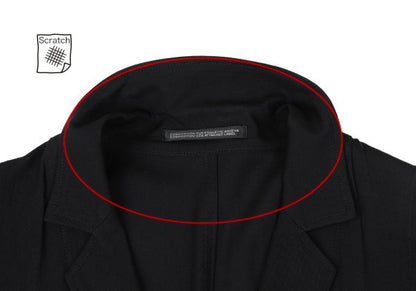 Yohji Yamamoto NOIR Rayon Draped Raw-Cut Back Jacket Size 1