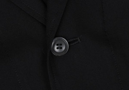 Yohji Yamamoto NOIR Rayon Draped Raw-Cut Back Jacket Size 1