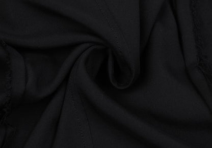 Yohji Yamamoto NOIR Rayon Draped Raw-Cut Back Jacket Size 1