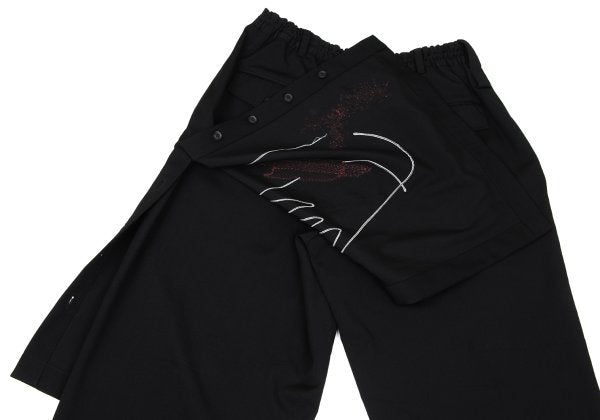 Yohji Yamamoto POUR HOMME 22SS Wool Pants Black Size 2
