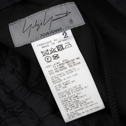 Yohji Yamamoto POUR HOMME 22SS Wool Pants Black Size 2