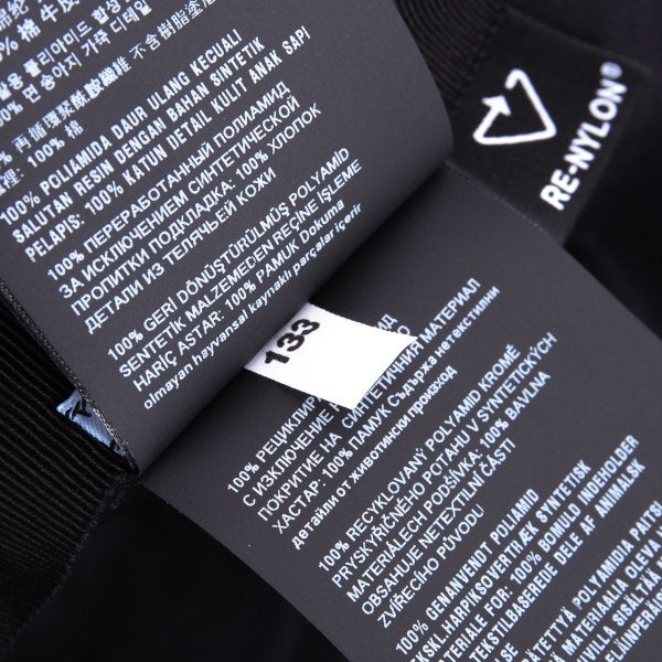 PRADA Re-Nylon Baseball Cap Black Size M