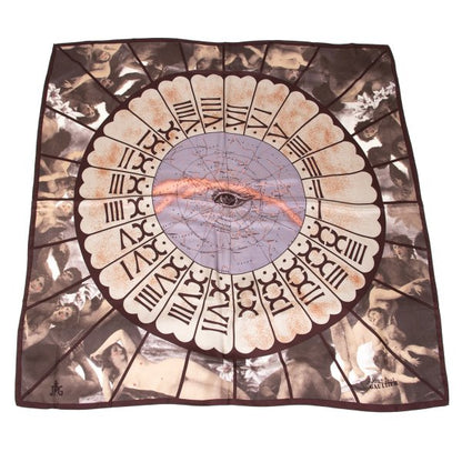 Jean Paul GAULTIER Silk Scarf Brown