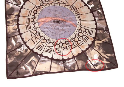 Jean Paul GAULTIER Silk Scarf Brown