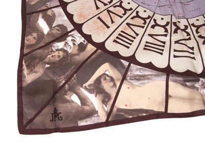 Jean Paul GAULTIER Silk Scarf Brown