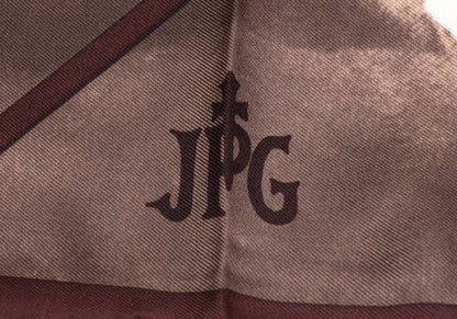 Jean Paul GAULTIER Silk Scarf Brown