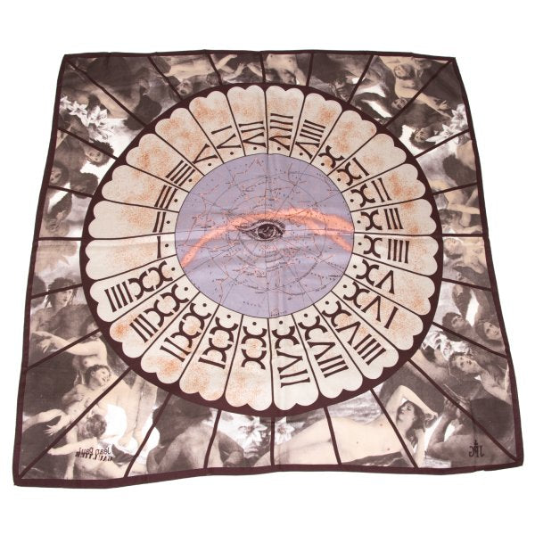 Jean Paul GAULTIER Silk Scarf Brown