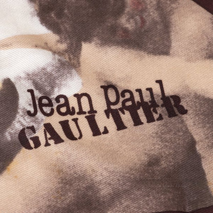Jean Paul GAULTIER Silk Scarf Brown