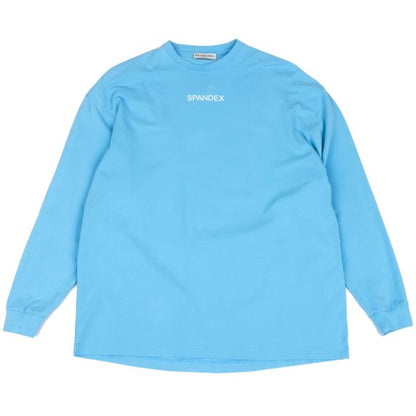 BALENCIAGA SPANDEX Logo Print Cut & Sew Light Blue Size S