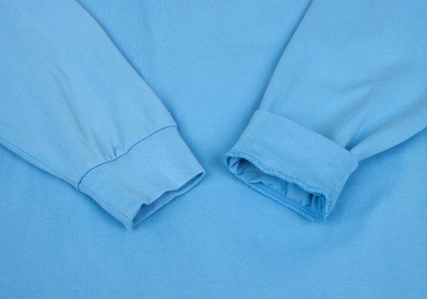 BALENCIAGA SPANDEX Logo Print Cut & Sew Light Blue Size S