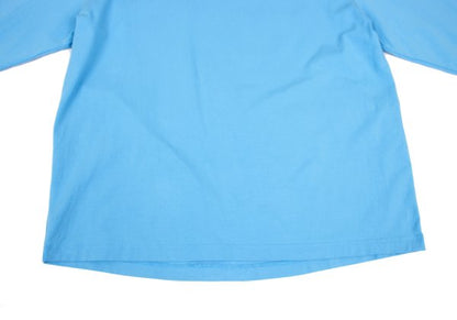 BALENCIAGA SPANDEX Logo Print Cut & Sew Light Blue Size S