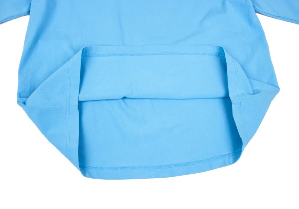 BALENCIAGA SPANDEX Logo Print Cut & Sew Light Blue Size S