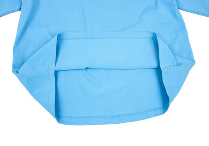 BALENCIAGA SPANDEX Logo Print Cut & Sew Light Blue Size S