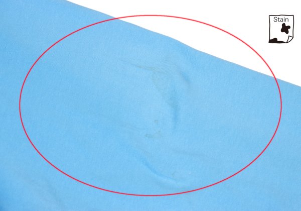 BALENCIAGA SPANDEX Logo Print Cut & Sew Light Blue Size S