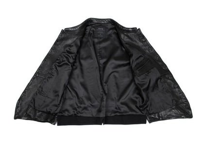 S'YTE Lamb Leather Panel Collarless Vest Black Size 3
