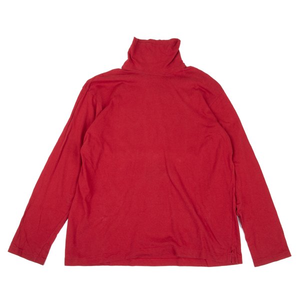 Yohji Yamamoto POUR HOMME Cotton High T-Shirt Red Size M
