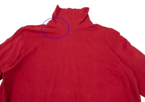 Yohji Yamamoto POUR HOMME Cotton High T-Shirt Red Size M