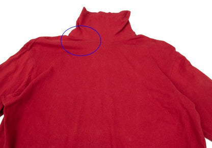 Yohji Yamamoto POUR HOMME Cotton High T-Shirt Red Size M